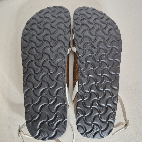 Betula by Birkenstock Quito White Floral Sandals - Size 7 - 7.5 - Picture 12 of 15